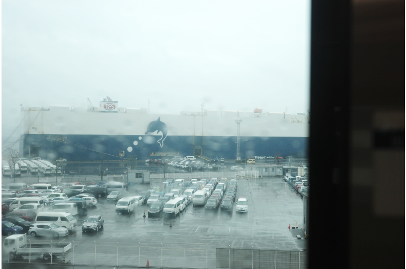 Nagoya port leads japan in trade volume and automobile exports.