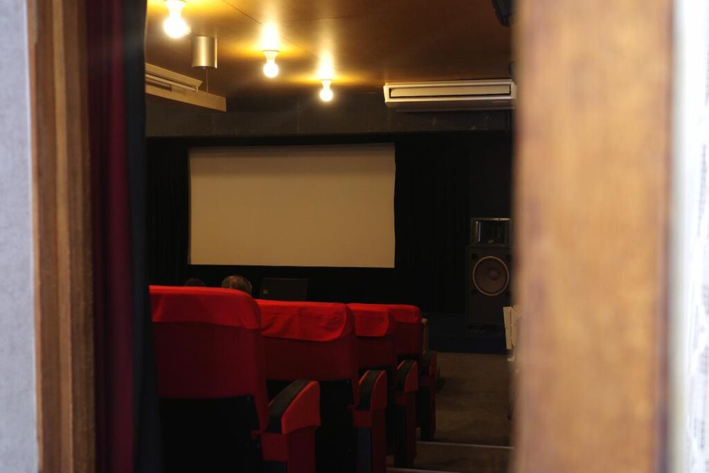 Theater with Seating for About Forty at Nagoya Cinematheque.