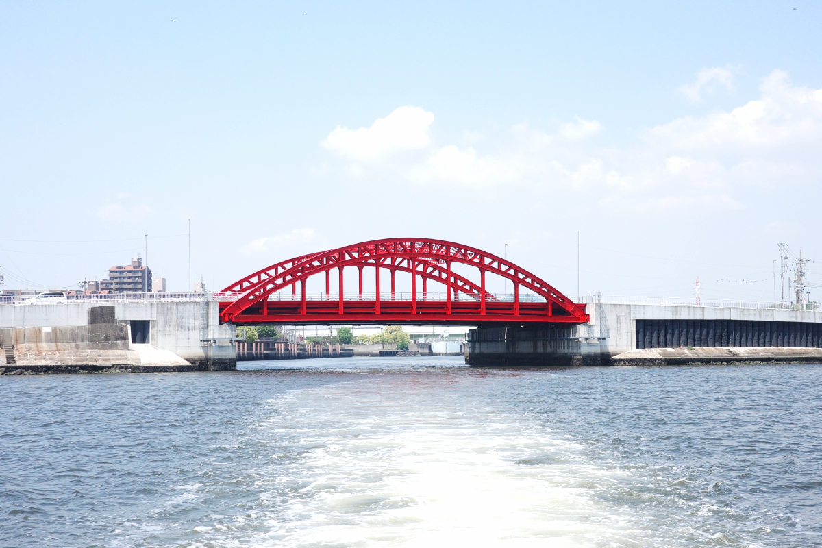 The Nakagawa Bridge, a historically significant modern civil engineering structure.