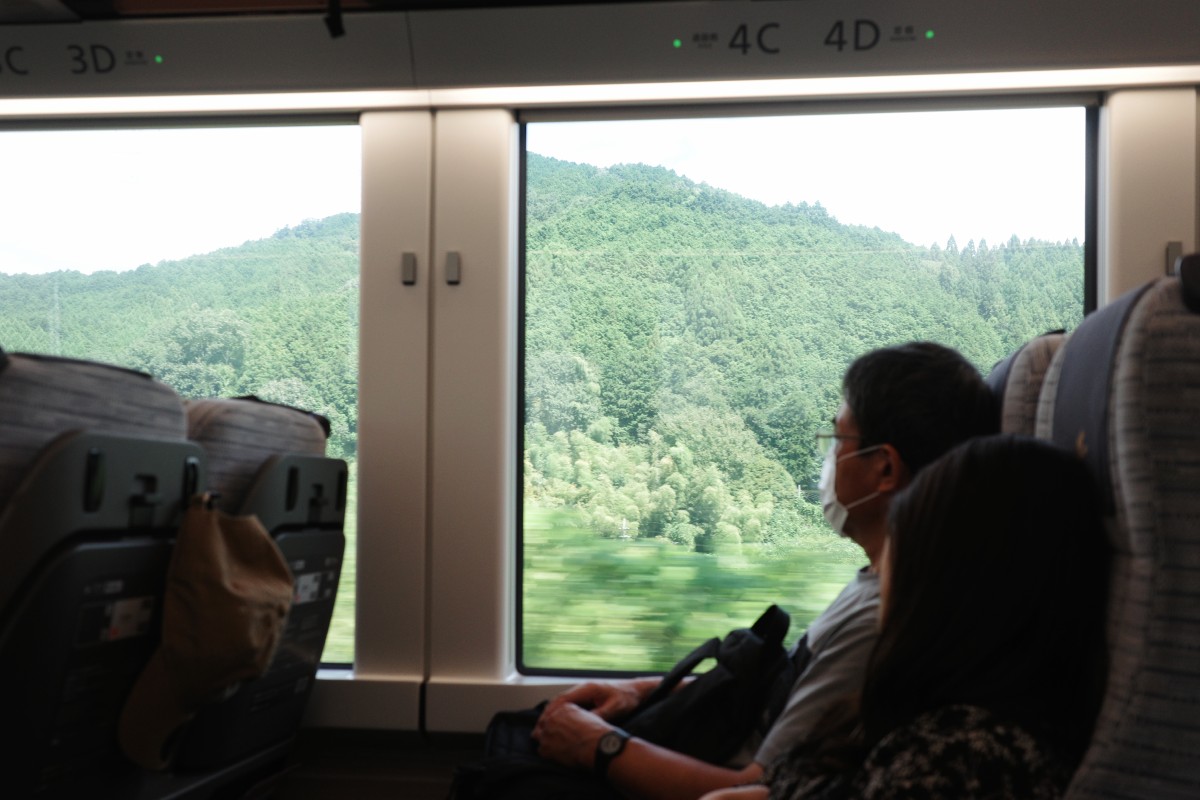 Kintetsu railway "Hinotori" offers glimpses of charming rural towns from Nagoya to Osaka journey. 