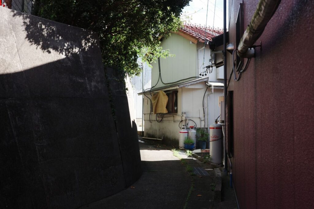 Quiet Narrow Road on Himakajima Island.