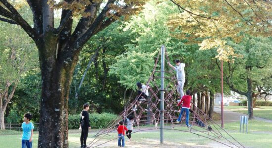 Kids and Adults Enjoying Fun Activities at Kanoko Park in Nagoya.