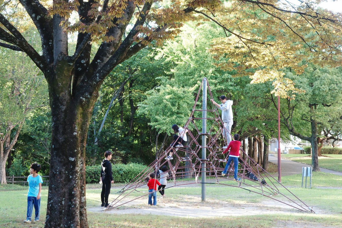 Kids and Adults Enjoying Fun Activities at Kanoko Park in Nagoya.