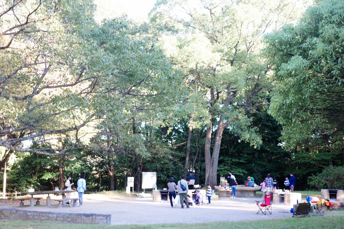 BBQ facility at Nakako Park in Nagoya.